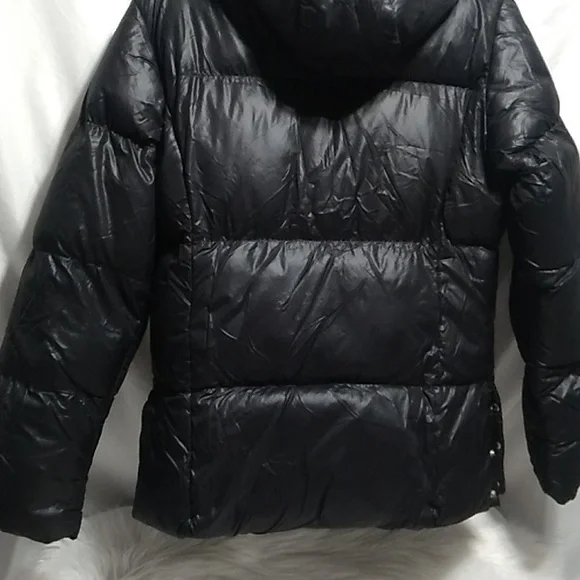 RARE! LJR JR Puffer Coat Zip/Snap Button Closure Sz.L - Picture 10 of 15